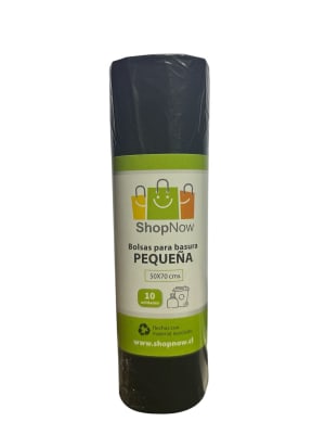 SHOPNOW BOLSAS BASURA PEQUENA 50 X 70 CM10 UN