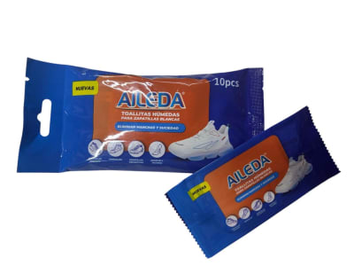 AILEDA TOALLAS HÚMEDAS PARA ZAPATILLAS BLANCAS 10 UN