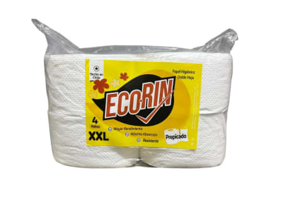 ECO-RIN PAPEL HIG 100 MTS D/HOJA PACK 4 ROLLOS