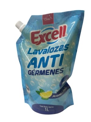 EXCELL LAVALOZAS ANTI GÉRMENES CITRUS DOY PACK 1 LT
