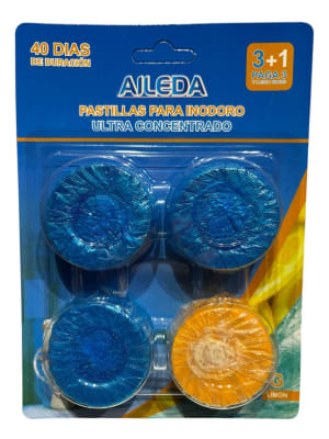 AILEDA PASTILLAS PARA INODORO ULTRA CONCENTRADO 3+1 UN OCÉANO/LIMÓN