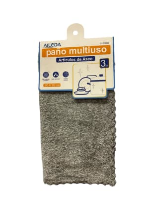AILEDA PAÑO MULTIUSO 30 X 30 3 UNIDADES