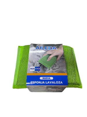 AILEDA ESPONJA LAVALOZA PACK 4 UNIDADES