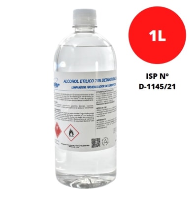 WINKLER ALCOHOL 70 DESNATURALIZADO 1 LT