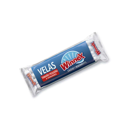 WINNEX VELAS 4 UNID PEQUEÑAS
