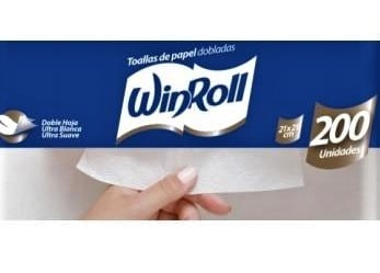WIN ROLL TOALLA INTERFOLIADA DOBLE HOJA 200 UN