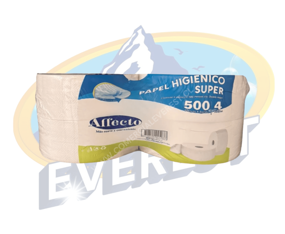 AFFECTO PAPEL HIGIÉNICO 4 X 500 MTS | Comercial Everest SPA
