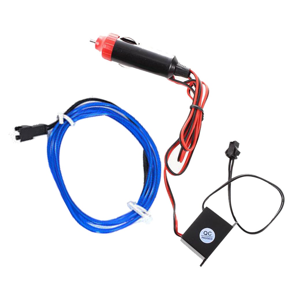 Hilo Tira Luz Neon Colores Led 12v Auto Moto 5m Azul Tecnopicada