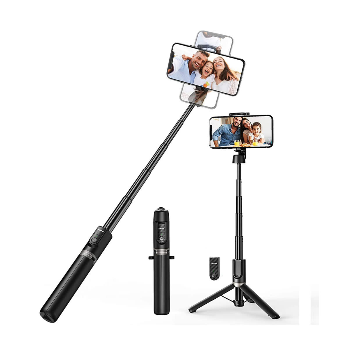Kit Monopod Baston Palo Selfie Bluetooth Con Boton + Tripode
