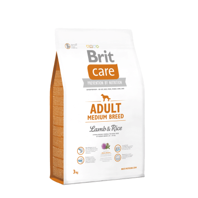 BRIT CARE PERRO ADULT MEDIUM BREED LAMB & RICE2