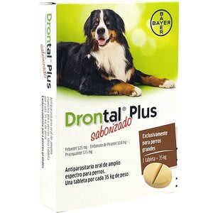 DRONTAL PLUS SABORIZADO PERRO 1TAB 35KG1