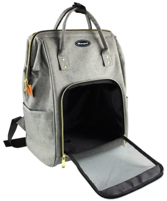 MAXPET MOCHILA CARTERA GRIS1