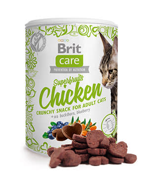 BRIT CARE CAT TREE SNACK SUPERFRUITS CHICKEN 100GR.1