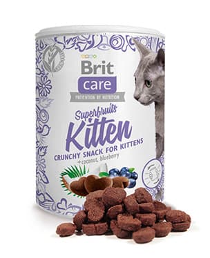 BRIT CARE CAT TREE SNACK SUPERFRUITS KITTEN 100GR.1