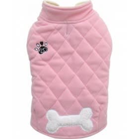 DOGGY DOLLY ABRIGO ROSADO CON HUESITO3