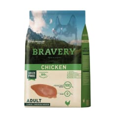 BRAVERY PERRO ADULTO M/L POLLO