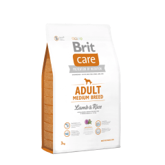 BRIT CARE PERRO ADULT MEDIUM BREED LAMB & RICE