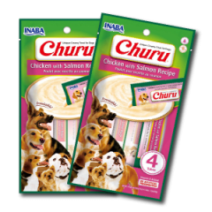CHURU PERRO POLLO CON SALMON