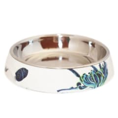 MASCAN PLATO GATO MOTIVO AZUL REDONDO