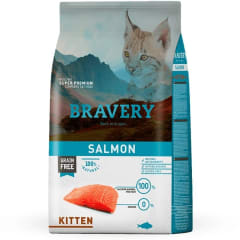 BRAVERY GATO KITTEN SALMON 2KG