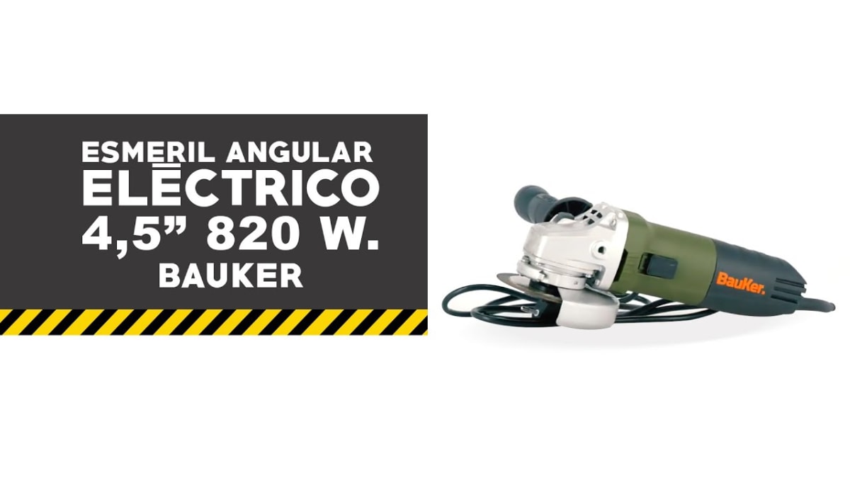 ESMERIL ANGULAR BAUKER 820 watts | Ferreteria y Almacen EL Molino