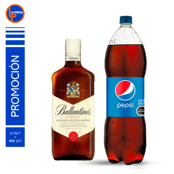 Whisky Ballantines + Pepsi Des 2000Cc La Previa Liquor Store