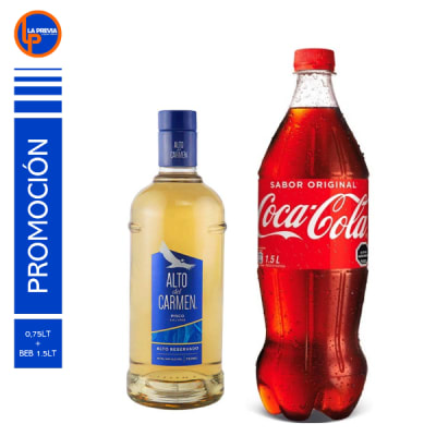 Pisco Alto 40 + Coca Cola 2.0 lt