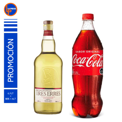 Pisco 3R 40 + Coca Cola 2.0 lt1