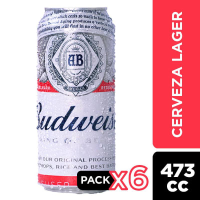 Pk Budweiser X 6 Lata  470Cc 