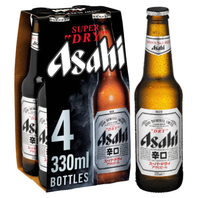 Pk Asahi X 4 Botellin 330Cccc 