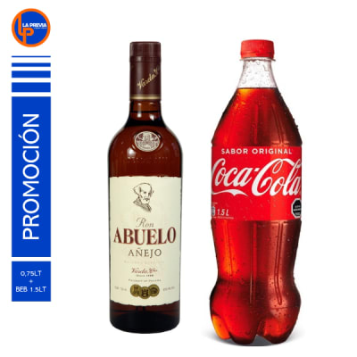 Ron Abuelo + Coca Cola 2.0 lt1