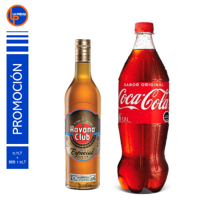 Ron Havana Especial + Coca Cola 2.0 lt