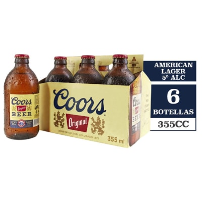 Pk Coors  X 6 Botellin 
