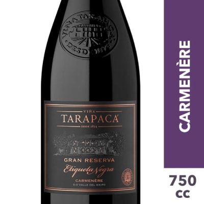 Tarapaca Gran Reserva Et. Negra Carm1