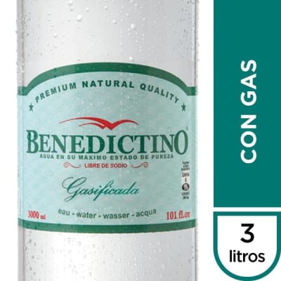 Benedictino Con Gas 3000Cc
