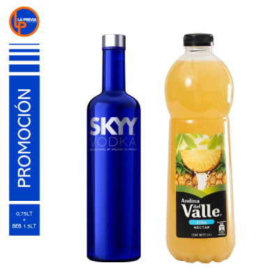 Vodka Skyy + Andina Piña Des 1500Cc