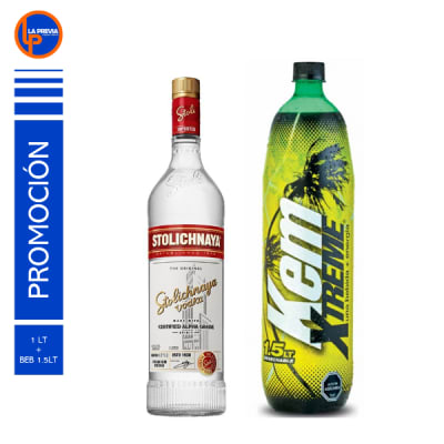 Vodka Stolichnaya de Litro + Kem Xtreme Des 1500Cc