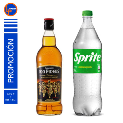 Whisky 100 Pipers + Sprite Des 1500Cc