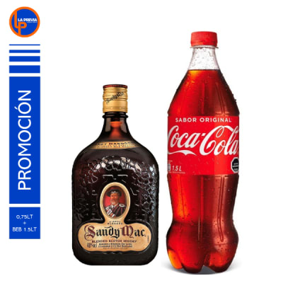 Whisky Sandy Macdonald + Coca Cola 2.0 lt1