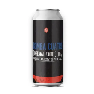 Cerveza Artesanal Granizo Bomba Cuatro Lata 473Cc1