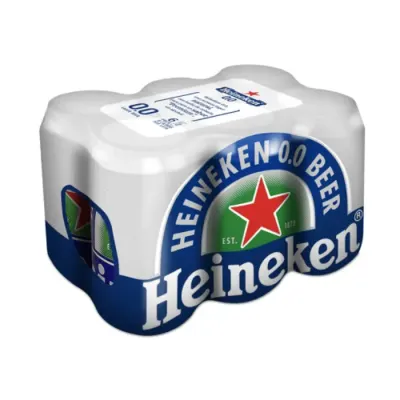 Pack Cerveza Heineken Cero X 6 Lata 470Cc