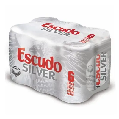 Pack Cerveza Escudo Silver Lata X 6 Lata 350Cc1