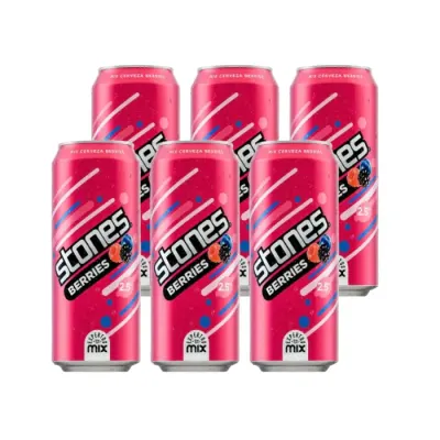Cerveza Stones Berries X 6 Lata 470Cc
