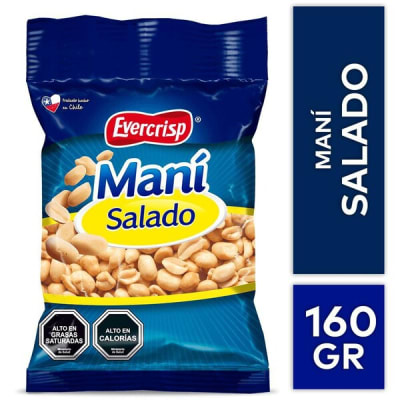 Mani Salado Evercrisp Grande 160 Gr