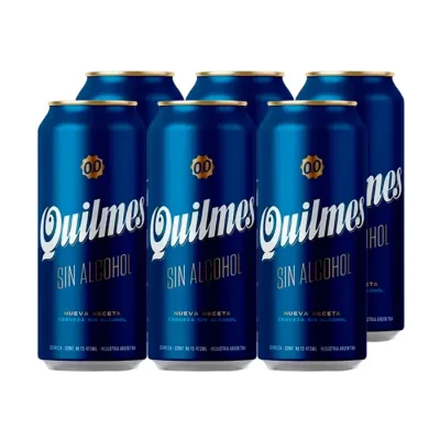 Cerveza Sin Alcohol Quilmes Cero X 6 Lata 473Cc1