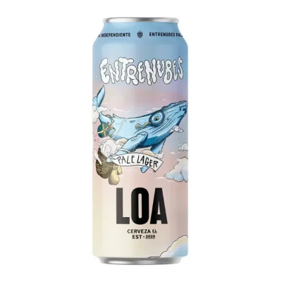 Cerveza Artesanal Loa Entrenubes Pale Lager Lata 470Cc