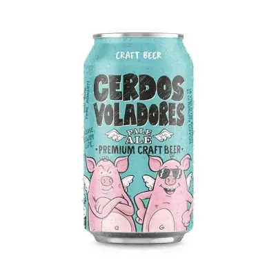 Cerveza Artesanal Cerdos Voladores Pale Ale Sin Gluten 330Cc