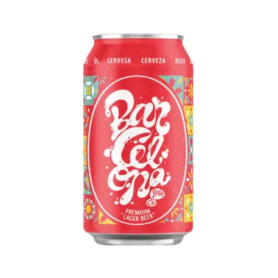 Cerveza Artesanal Barcelona Premium Lager Lata 330Cc
