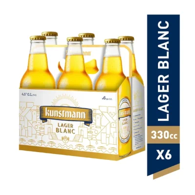 Pack Cerveza Kunstmann Lager Blanc X 6 Botellin 330Cc