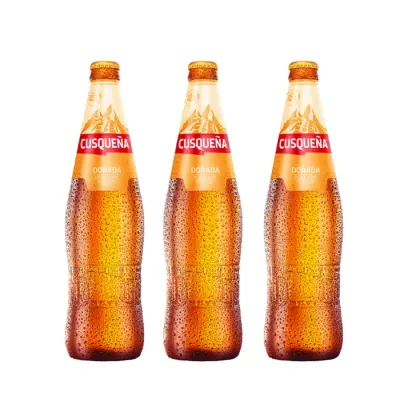 Pack Cerveza Cusqueña X 3 Botella 620Cc